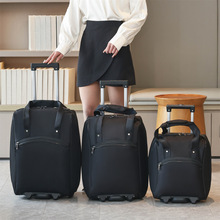 多功能手提拉杆行李包大容量登机包通用扩容带轮子拉杆软包旅行包
