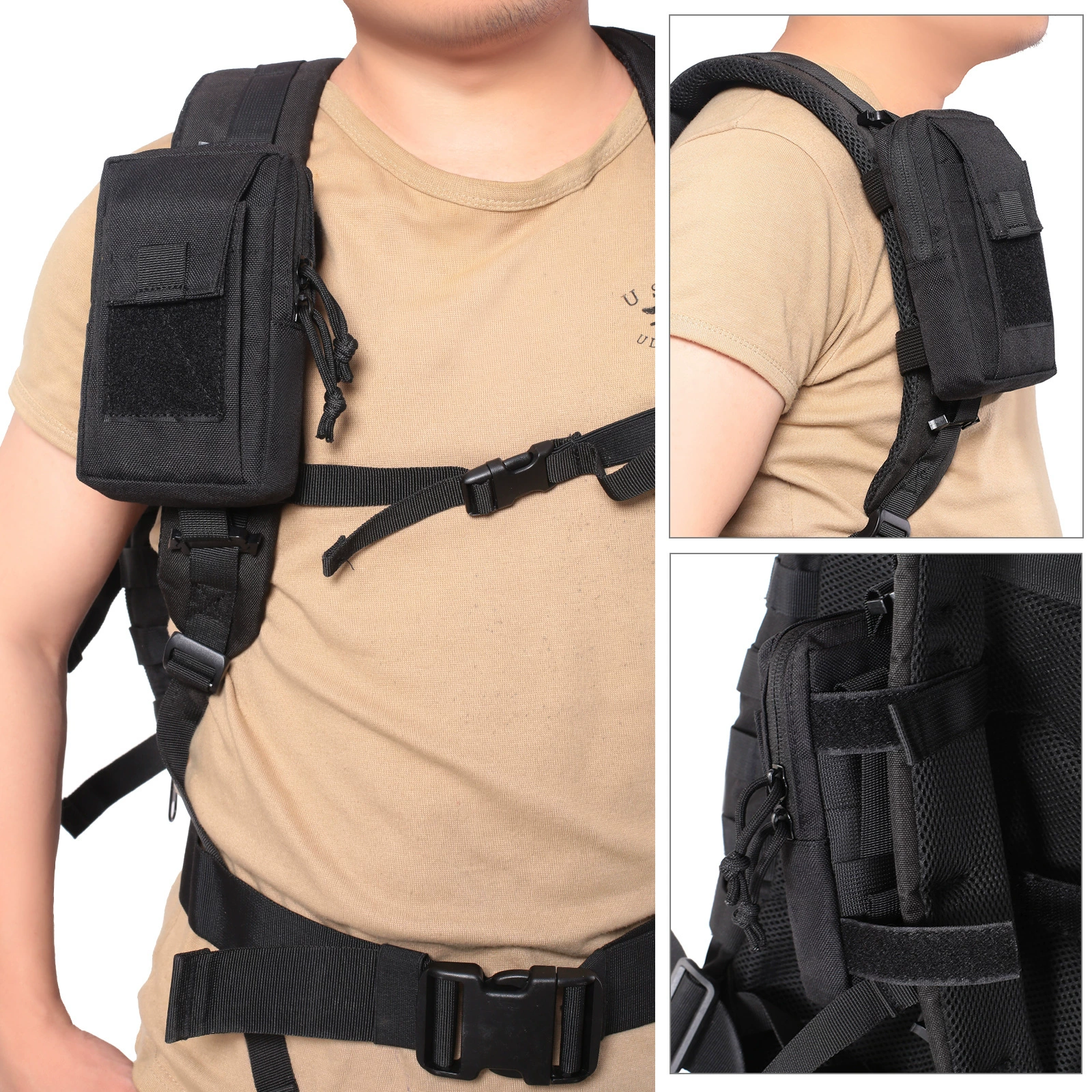 Mochila Molle compacta con correa
