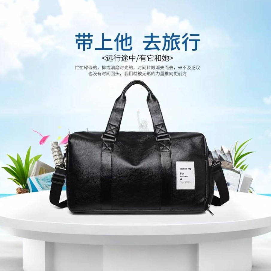 クロスボーダー Amazon メンズ 新しい大容量トラベルバッグ 乾湿分離 独立したシューズコンパートメント 多用途ポータブルフィットネスバッグ