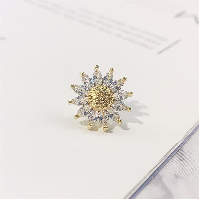 Simple anti-exposición pequeño pecho pin hebilla todo partido Opal collar camisa cardigan collar pin accesorios unisex