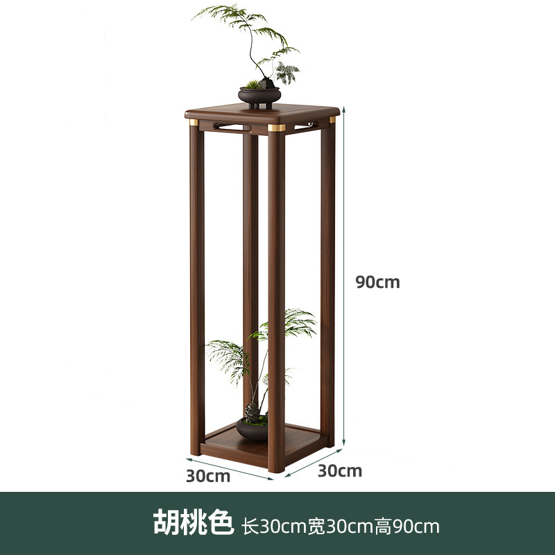 中国式花架ベランダ花架物置棚実木花棚花盆棚客間床置き式花台棚収納|undefined