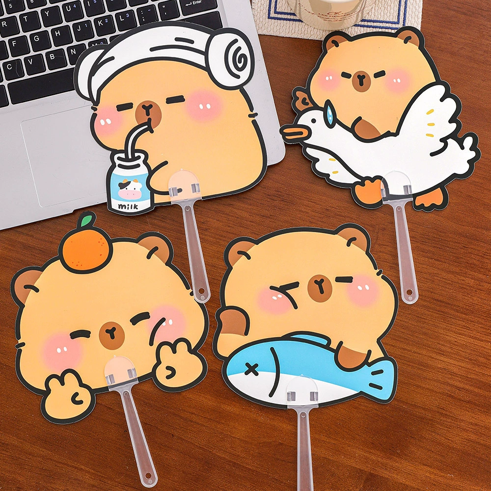 Милый фан Capybara для учащихся летом в мультфильме, высококачественный пластиковый головной убор Capybara