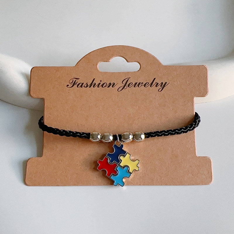 13g Weight Alloy Pendant Material Bracelets Classification rope Chain Material Cord String Chain Type 1 Piece Quantity Daily Occasion Alloy, rope Material Love, Jigsaw, Heart Shape Pattern All Seasons Season Unisex Gender Plating Design Simple Style Style Simple Style Love Jigsaw Heart Shape Alloy Rope Cord String String Bracelets Wholesale 7