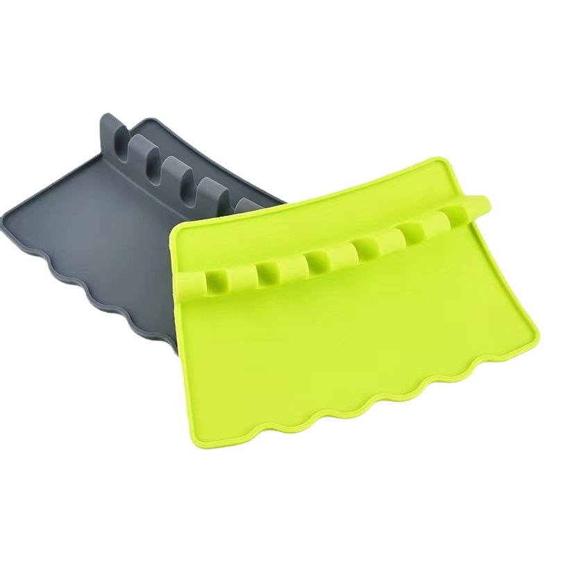 Amazon cuchara de silicona pad Dispositivo de almacenamiento cuchara de sopa estante de almacenamiento cuchara Dispositivo de almacenamiento cuchara de silicona pad espátula