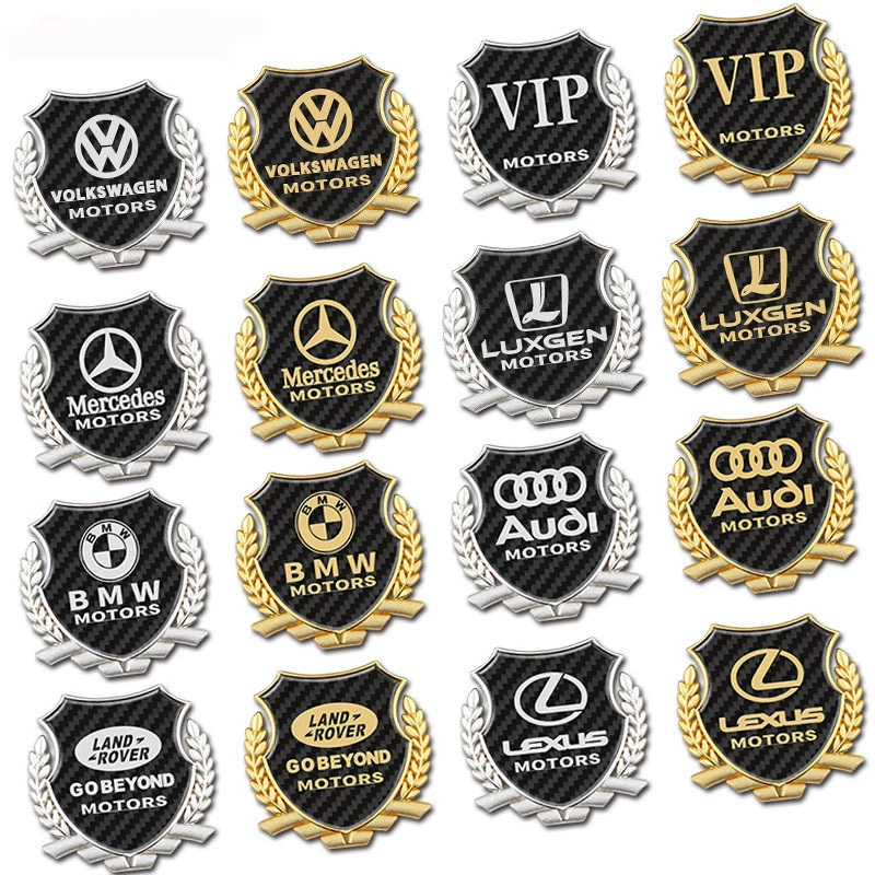Производитель автомобильного металлического автомобильного логотипа VIP углеродное волокно пшеницы колосья 3D трехмерная индивидуальность