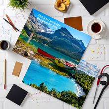 跨境热销2026年欧美风美国风景挂历亚马逊爆款厂家现货速发可定制