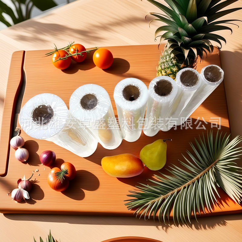 Película Plástica de Conservación PE 30 cm de Grado Alimenticio Desechable para Frutas y Alimentos de Cocina