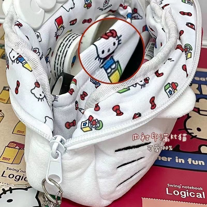 ハローキティぬいぐるみ女の子大容量文房具収納ペンポーチ文房具袋文房具袋鉛筆袋|undefined
