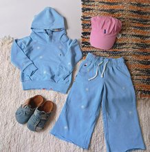 小马纯手工刺绣连帽卫衣卫裤儿童套装