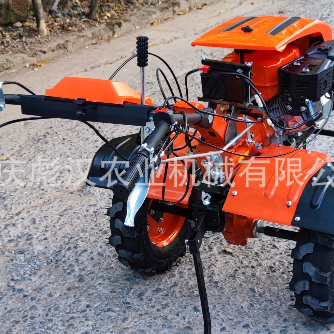 Exportaciones especiales | Micro cultivador de gasolina de 7,5 caballos de fuerza con pantalla de lámpara | Micro cultivador de gasolina de motor de gasolina 170