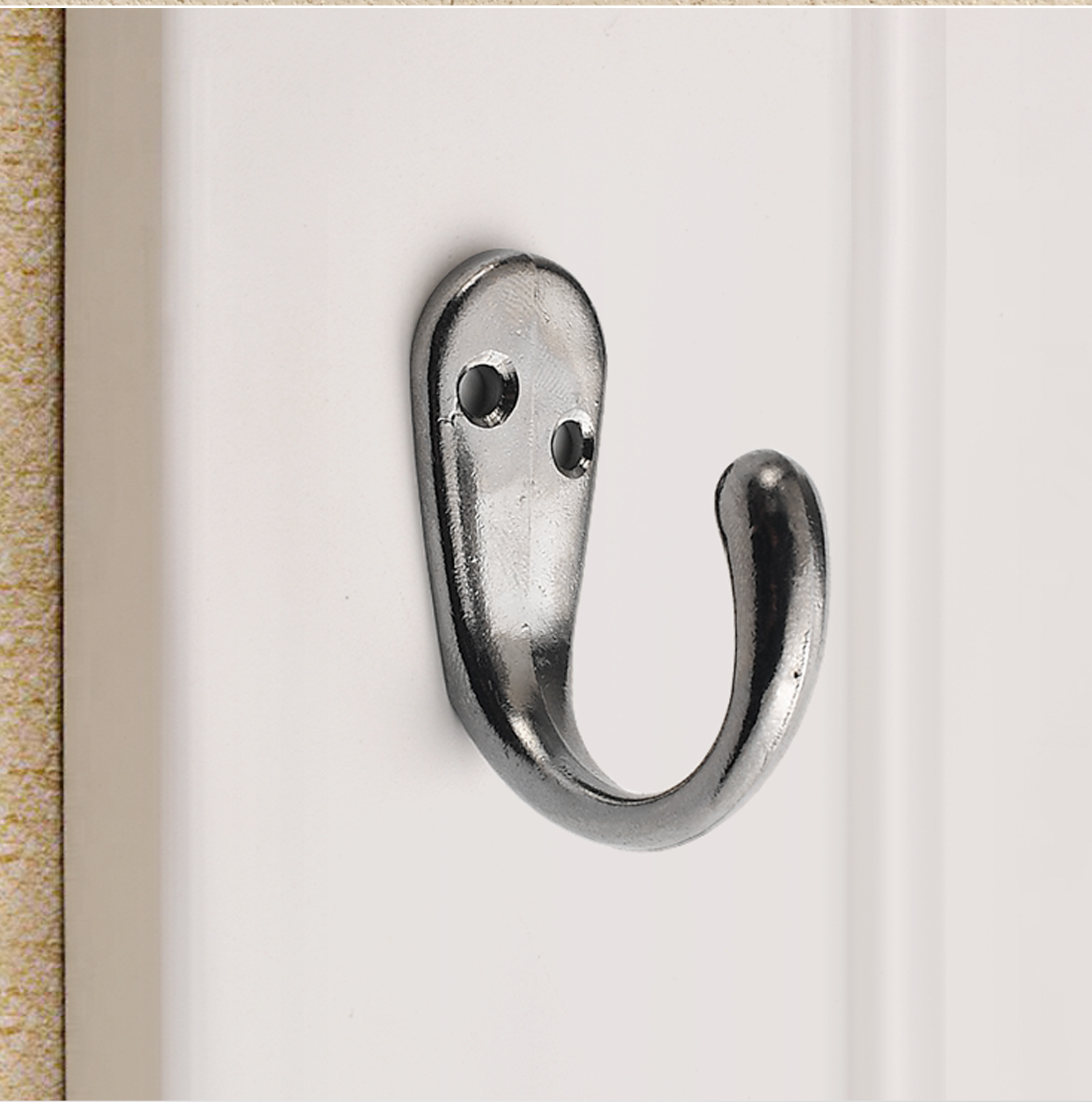 迷你装饰田园挂钩家具五金衣钩玄关橱衣柜银色挂衣钩五金配件