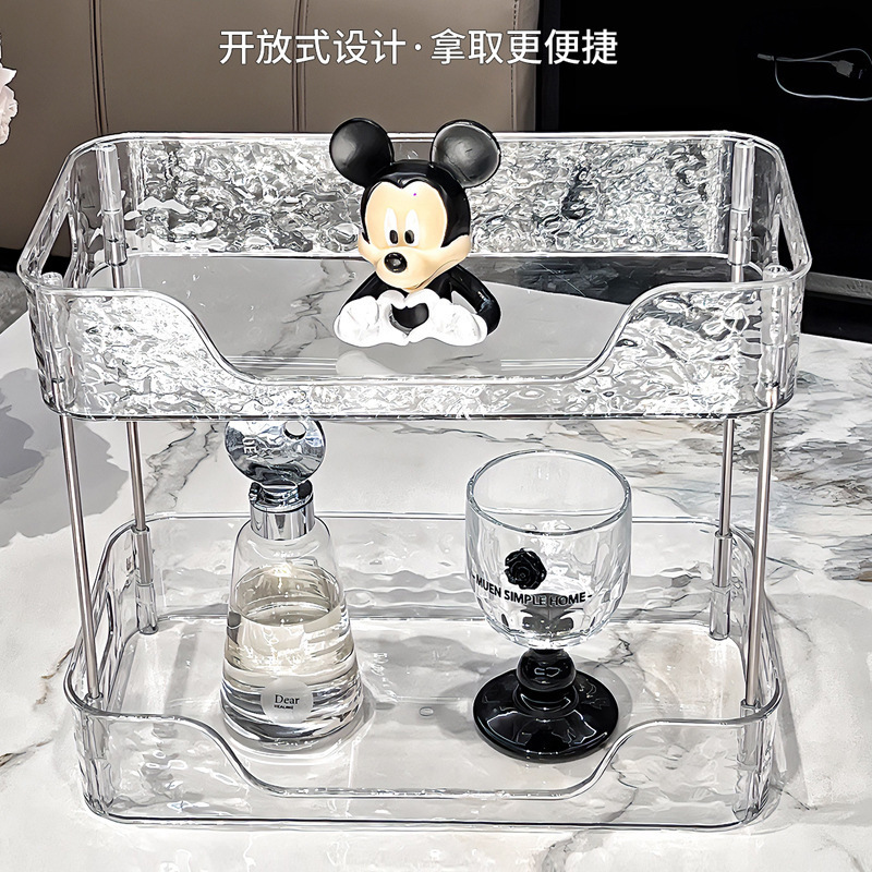 アクリル化粧品収納ボックス香水とスキンケア製品透明収納ラックホームバスルームドレッシングテーブル整理ボックス|undefined