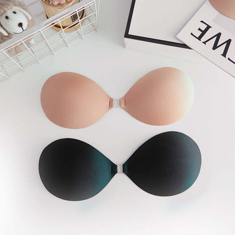 Solid Color Adhesive Bra Sexy Invisible Bra display picture 1