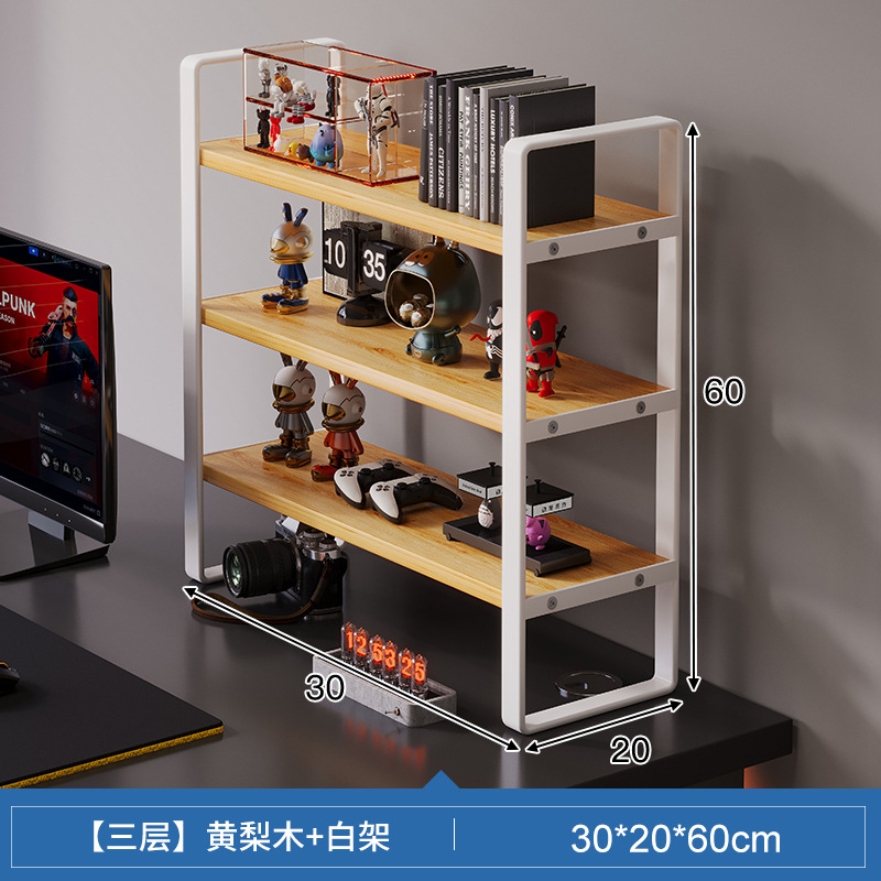 Palo de rosa de tres capas + estante blanco 30*20