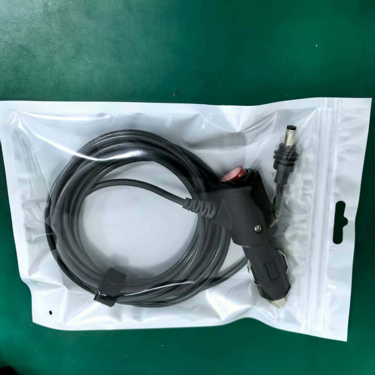 Cross-Border Amazon Popular Car Charger Car Cigarette Lighter Car Charging Source Line Switch Car Charger Line Manufacturer Wholesale