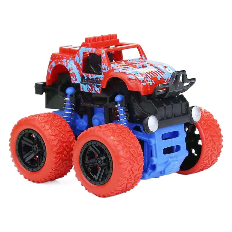 Juguetes para niños al por mayor de tracción en las cuatro ruedas inercia vehículo todoterreno Tire hacia atrás simulación de coche modelo todoterreno resistente a la caída Yiwu pequeña mercancía