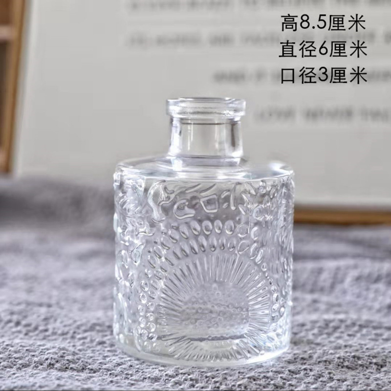 Carved Flower Flameless Candles Aromatherapy Empty Bottle Home Bathroom Scent Bottle Bamboo Dried Flower Aromatherapy Bottle Hotel Perfume Ornament