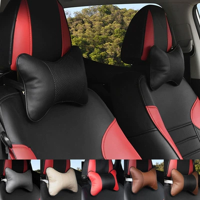 Headrest and Neck Pillow, Leather: Headrest