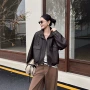宽松新款爆款美式皮衣