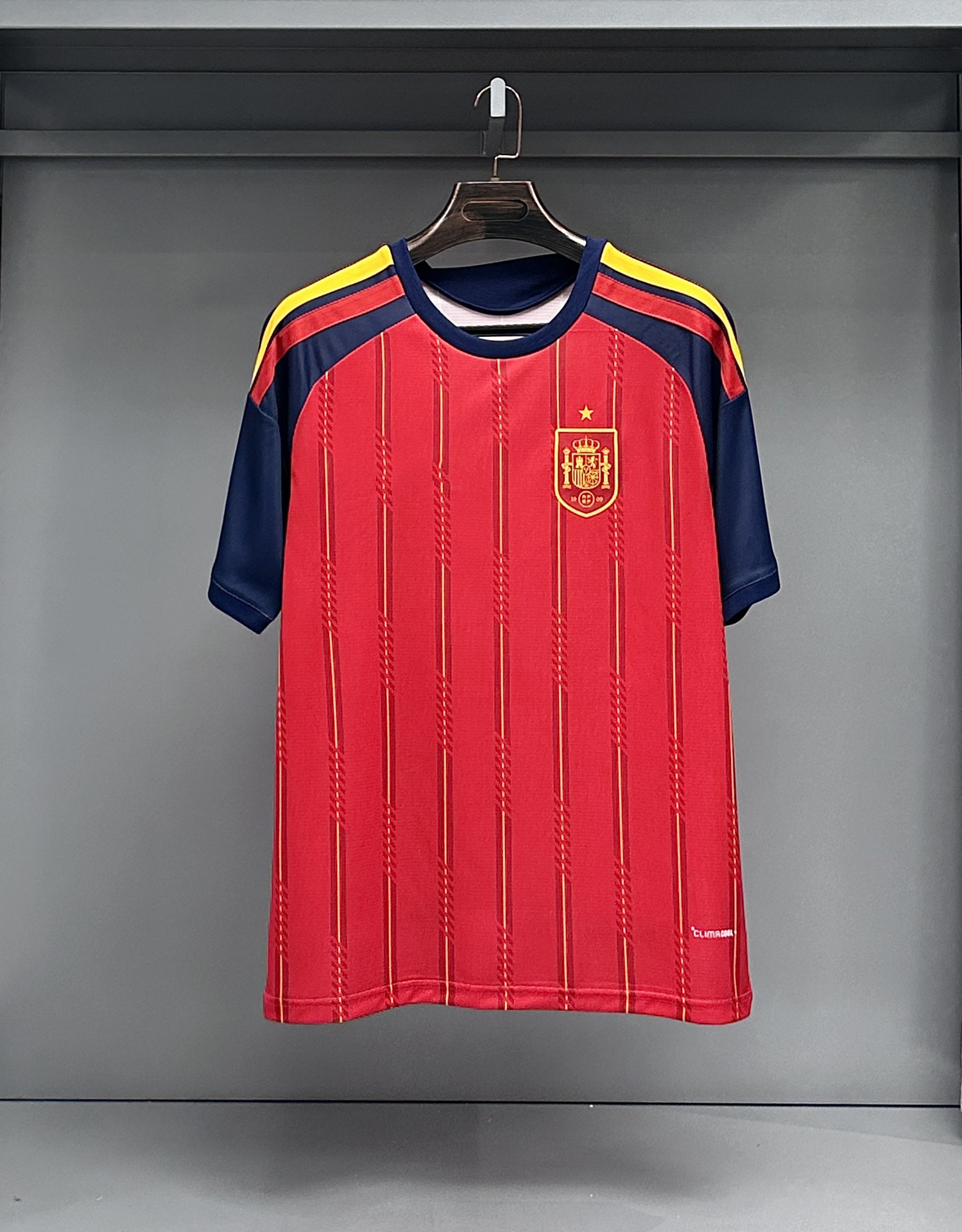 2627 nueva camiseta de fútbol de la Copa del Mundo Francia España edición de fans del equipo nacional brasileño gran cantidad de manga corta al por mayor
