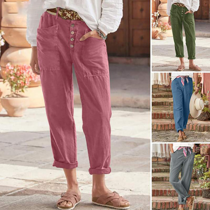 Women's Daily Simple Style Solid Color Ankle-Length Casual Pants display picture 2