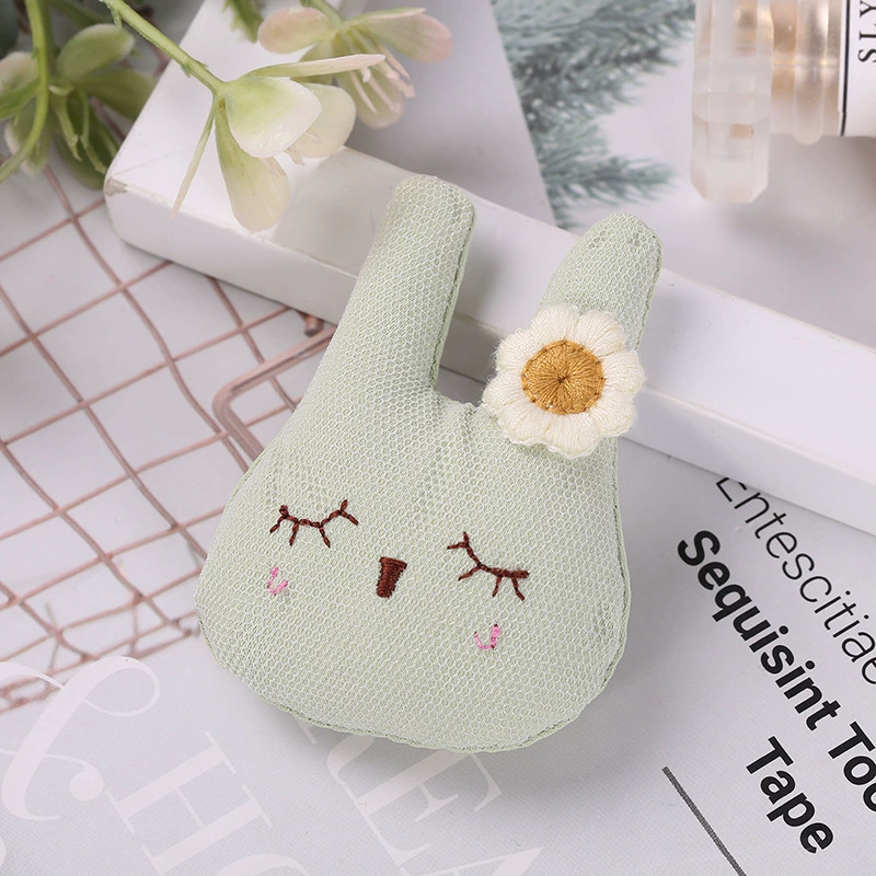 Мягкая игрушка, подвеска, кролик, сумка, обувь, украшения, симпатичная брошь с аксессуарами, цветочный стиль