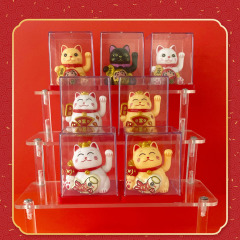 かわいい太陽エネルギーの招き猫は自動的にミニ猫の店舗のオープンプレゼントを募集します。