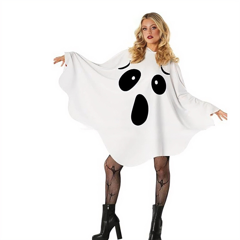 European and American Party Party Character Female Ghost Witch Cosplay Elf White Bat Suit Halloween Costume