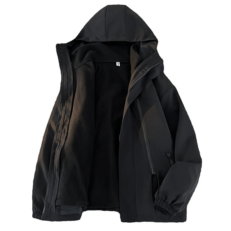 Windproof waterproof velvet keep warm ski travel jacket