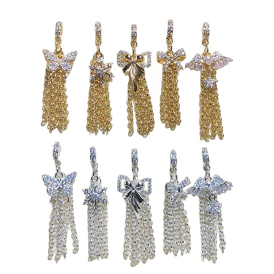 Zərgərlik ara hissələri Bow Tassel Pendant Tassel