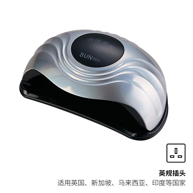 Lámpara de Uñas Transfronteriza al por Mayor, Lámpara de Fototerapia de Alta Potencia de 288W para Secado Rápido de Esmalte de Uñas en Gel, Lámpara UV Inteligente para Curado de Uñas