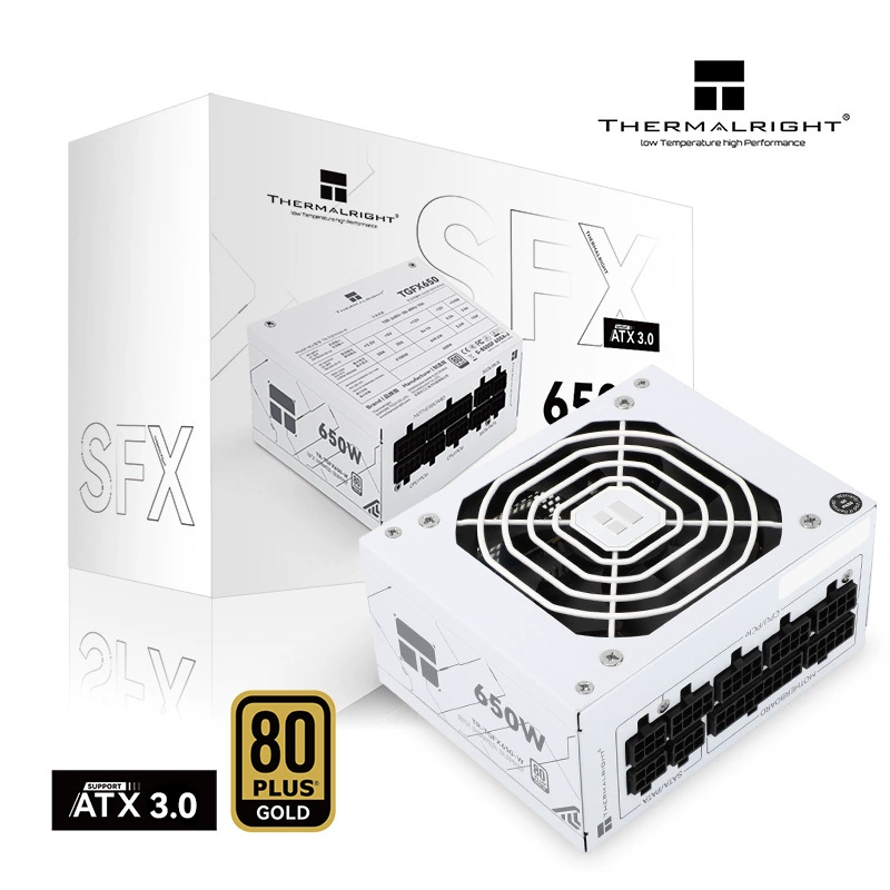 Блок питания для корпуса компьютера LiMin TGFX650-W, золотой сертификат, полностью модульный, номинал 650 Вт, тихий, новинка