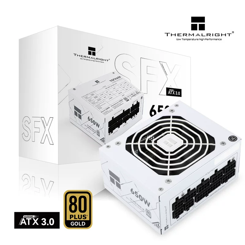 Блок питания для корпуса компьютера LiMin TGFX650-W, золотой сертификат, полностью модульный, номинал 650 Вт, тихий, новинка