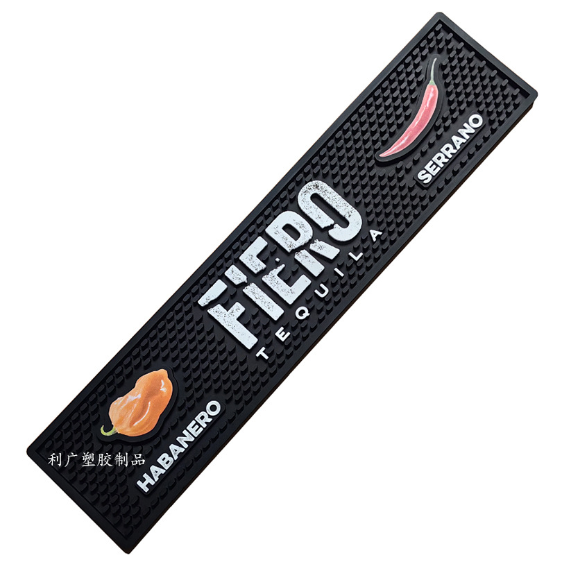 量产PVC滴胶全彩吧台垫