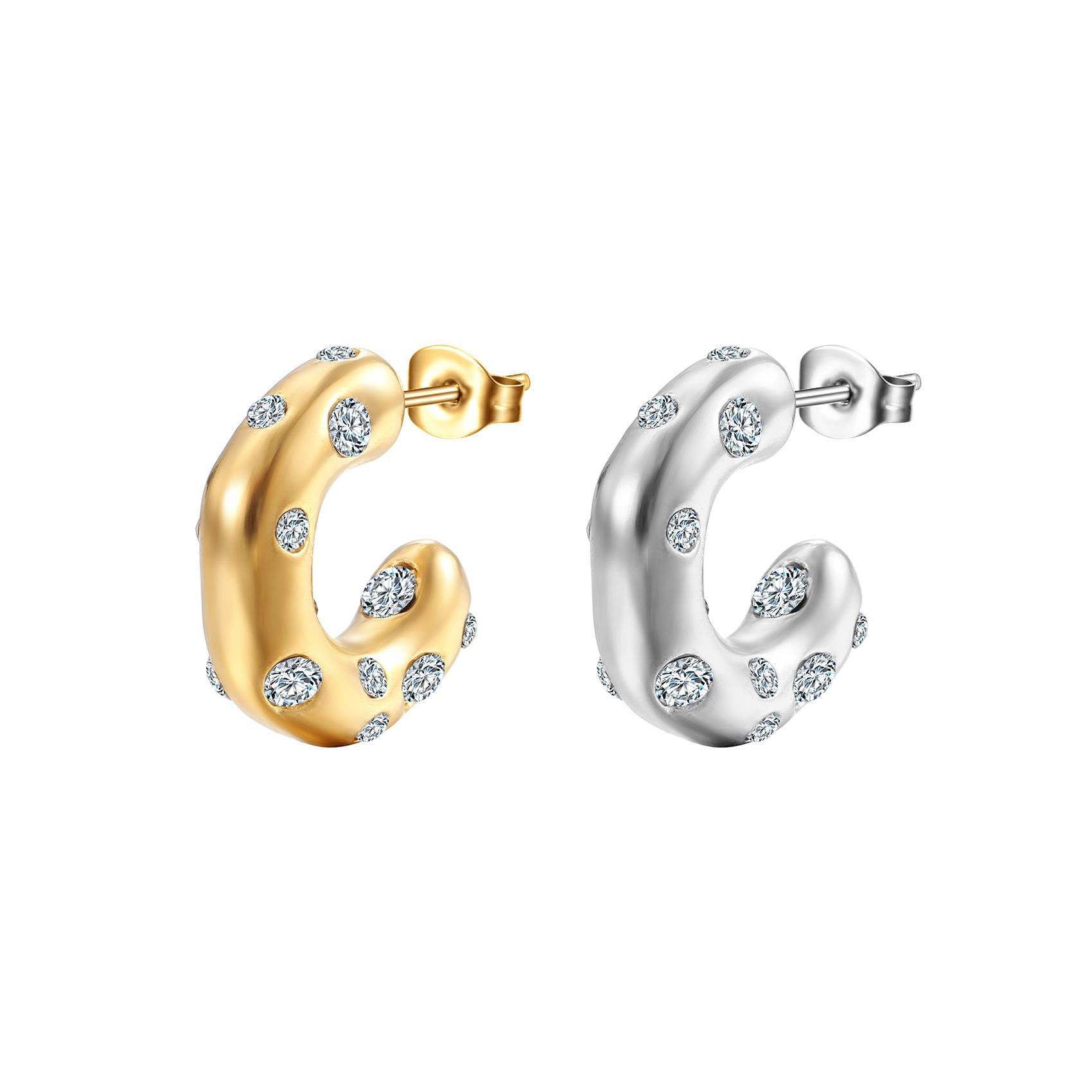 Designer Style Personalized Style Earrings Pleated Rib Twisted Thread Earrings Earrings_voghion.com