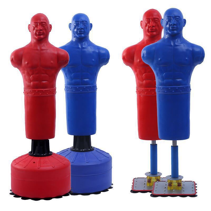 Muñeco de boxeo de goma transfronteriza, bolsa de arena de silicona, entrenamiento profesional, dumbbell doméstico, muñeco vertical