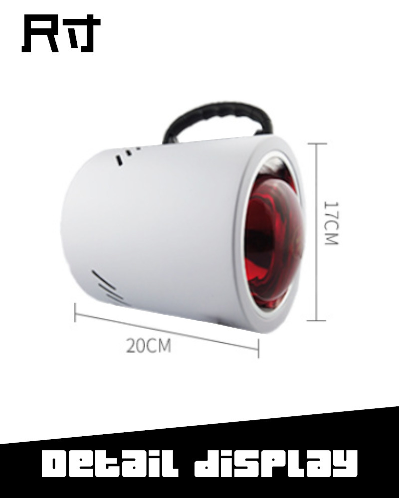 Car solar film test tool thermal insulation film performance test infrared barrier function demonstration thermal infrared baking lamp