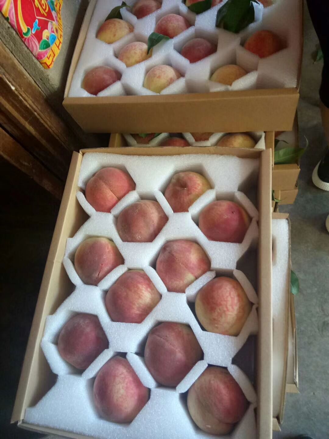 厂家供应白色水蜜桃外包装泡沫/水果包装快递包装