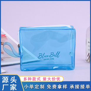 Customized Pvc Transparent Cosmetic Bag Ins Style Portable Travel Waterproof Toiletry Bag Storage Pvc Bag Custom Logo