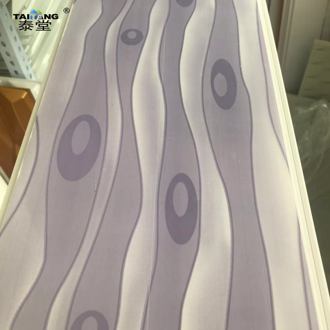 Tablero de pared de madera Tablero de textura de mármol PVC Para Techos Cielo Razo Pvc