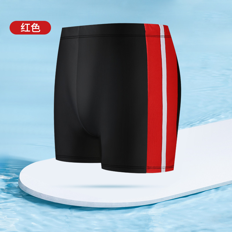 Bañador de los hombres directos de la fábrica anti-vergüenza boxeador moda Slim shorts verano playa vacaciones bañador en stock