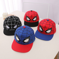 Children's hats wholesale new spring and autumn Marvel cartoon flat brim baseball caps Western and European Spider-Man hip-hop hats sun hats