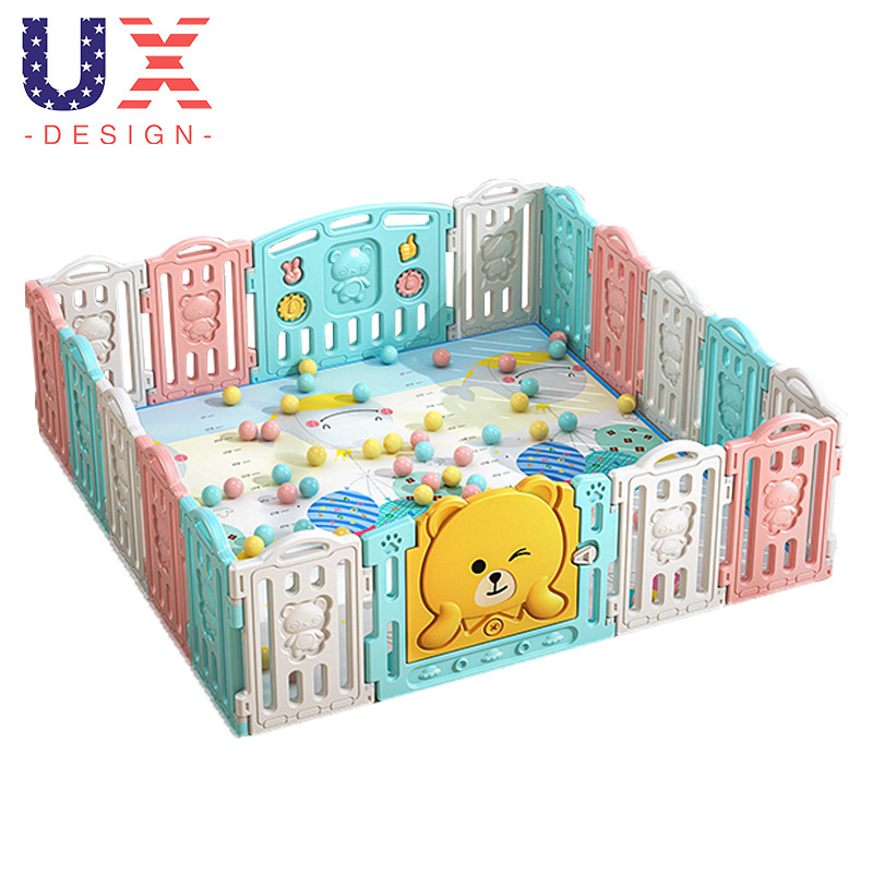 Youxue barrera de protección para bebés y niños juego de valla para jardines interiores para bebés en casa rastreo seguro para niños valla al por mayor