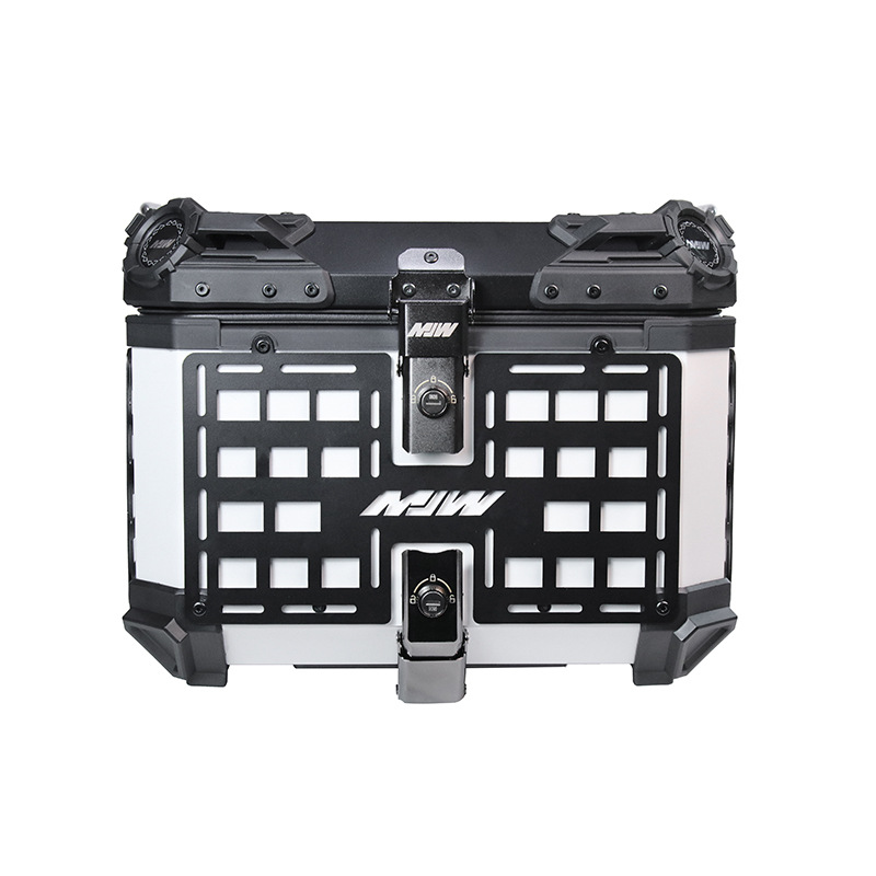 45L rápidamente desmontable locomotora coche eléctrico de motocicleta batería coche blanco negro aluminio aluminio caja de cola