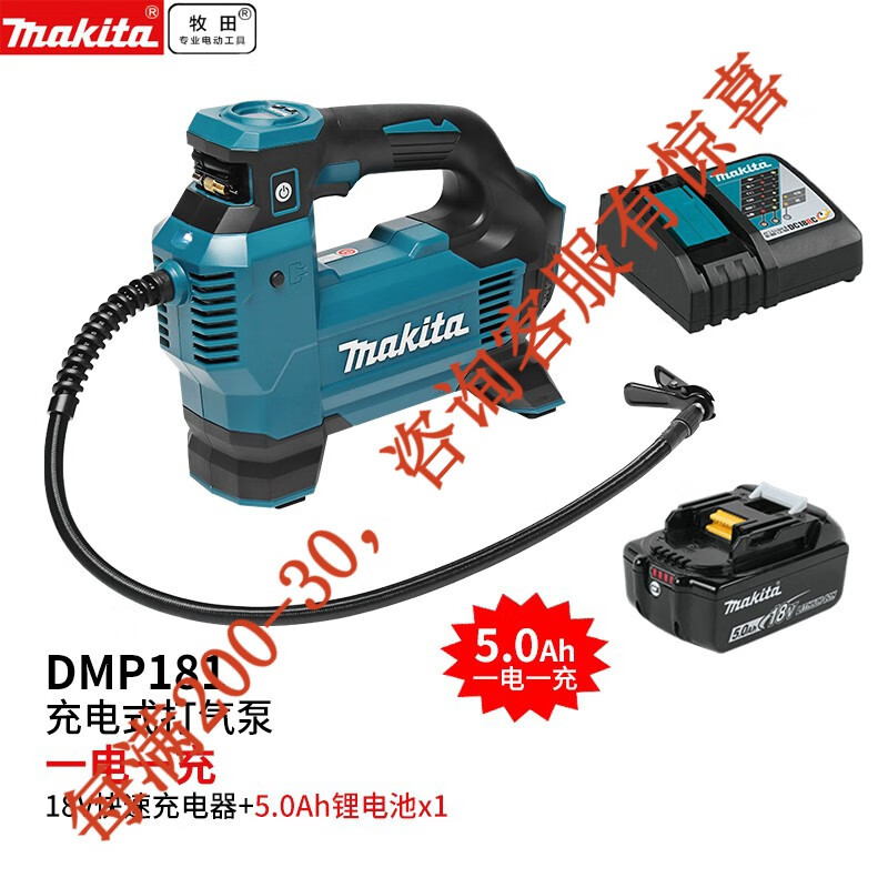 18V carga de litio bombeador eléctrico inalámbrico bombeador de neumáticos pequeños DMP181