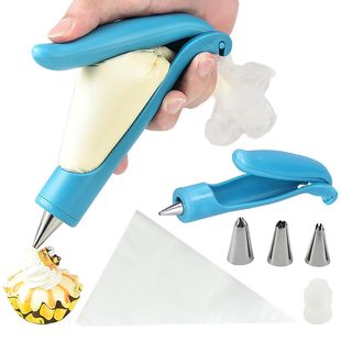 Household decorator cream gun nozzle cake decoration baking tools decorating gun suit 17 piece set