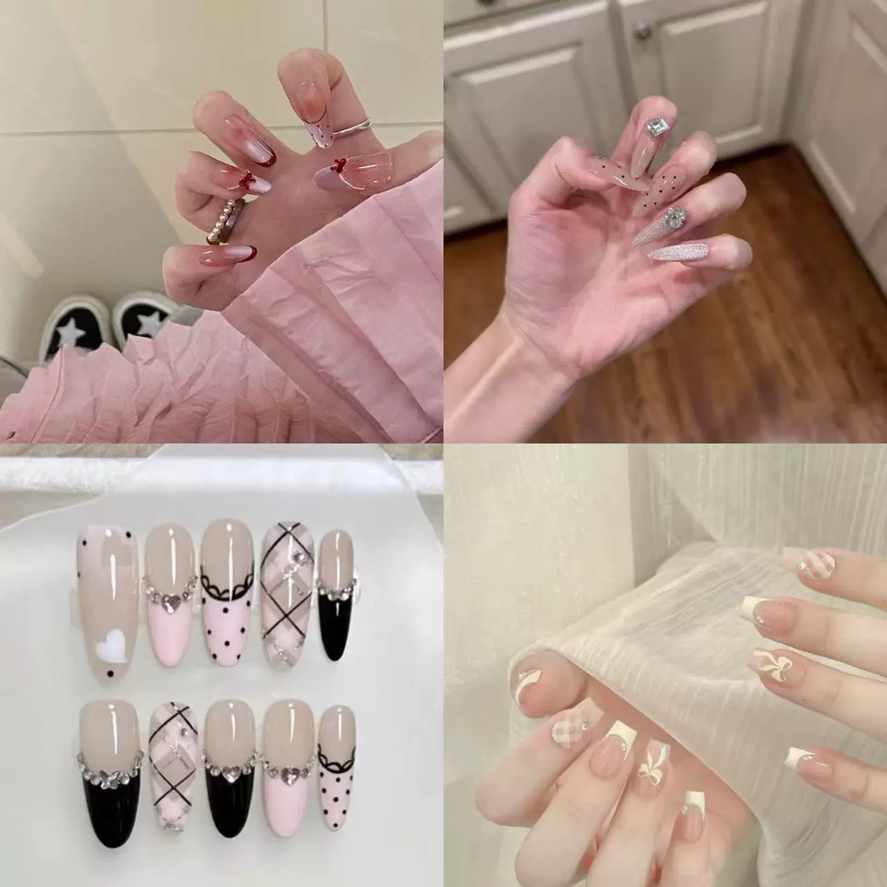 30 штук европейской и американской домашней моды, золотые классические ногти, сказочные развевающиеся телесные стразы, носимые ногти на заказ, оптовая продажа