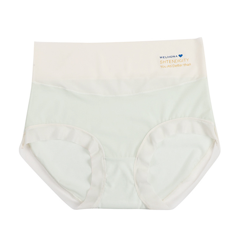 Seda de hielo de cintura alta, abdomen sin costuras, estilo fino de verano, encaje femenino transpirable, cintura alta, seda de hielo, nueva ropa interior, refrescante image 6