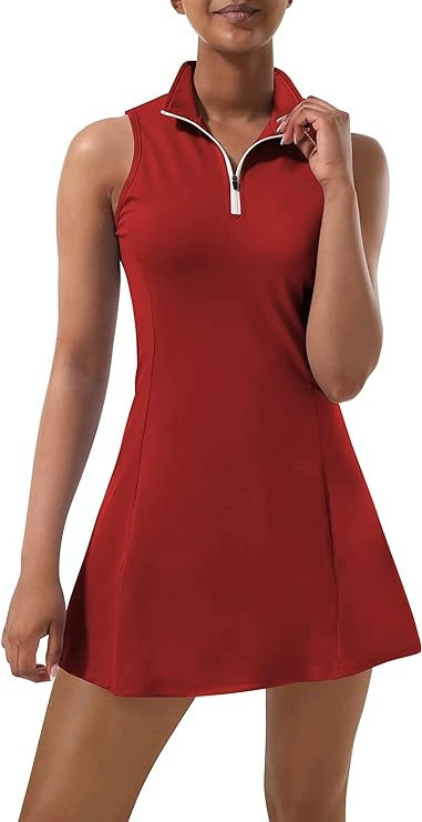 2026 Europa y América verano nuevo golf de mujer tenis vestido deportivo incorporado pantalones cortos image 12