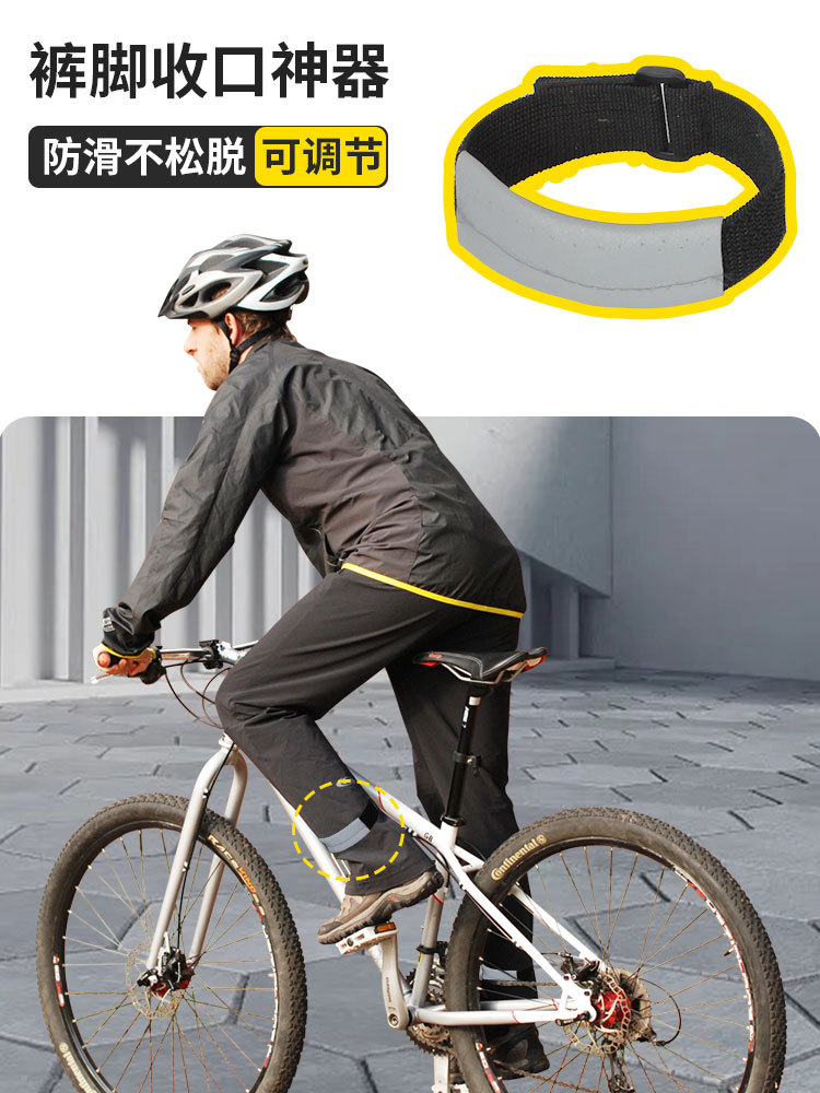 Montar en bicicleta leggings cinturón de pantalón cinturón de pantalón nocturno paseo reflectante